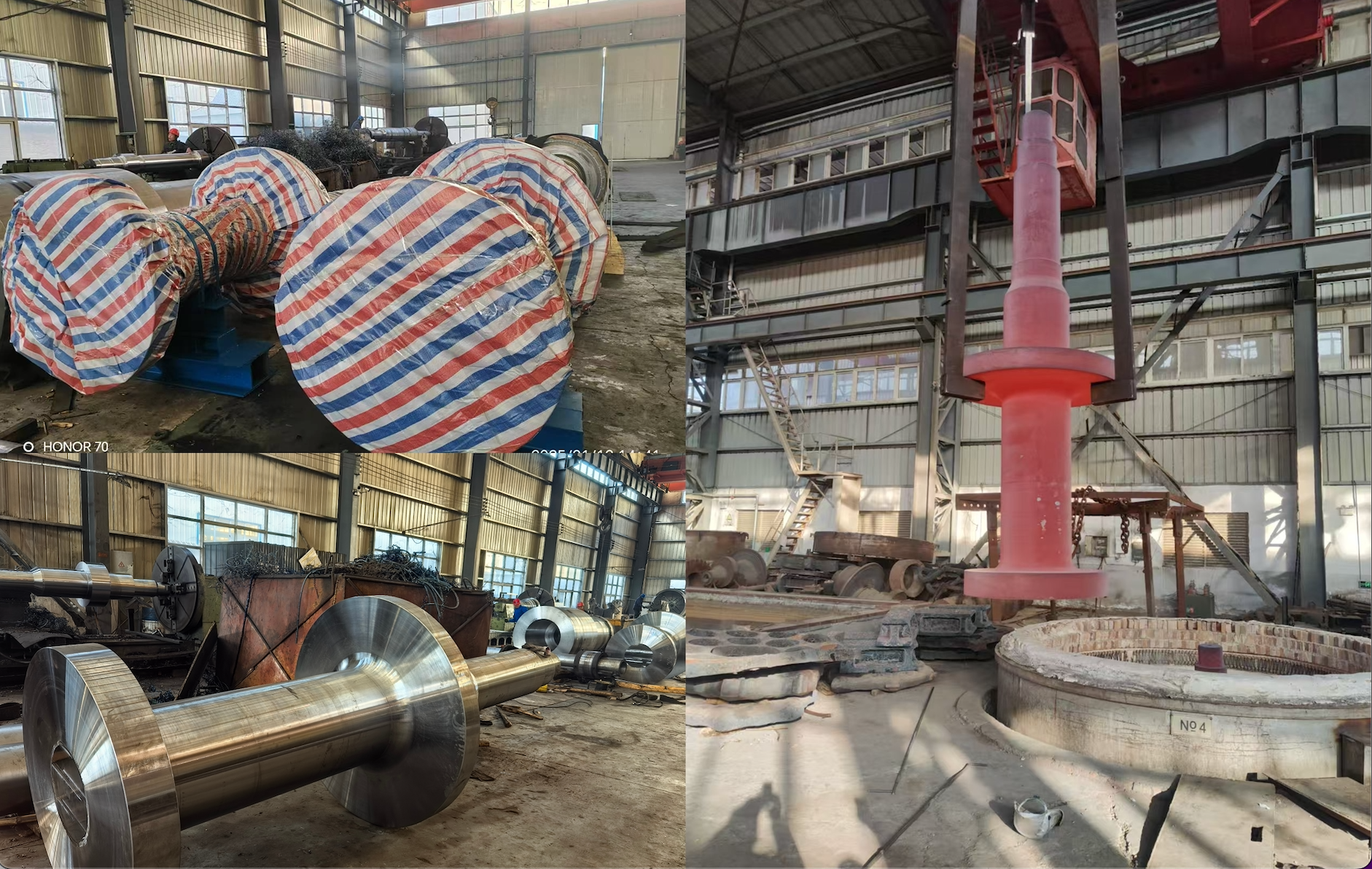 3 pieces heavy shafts ready for delivery